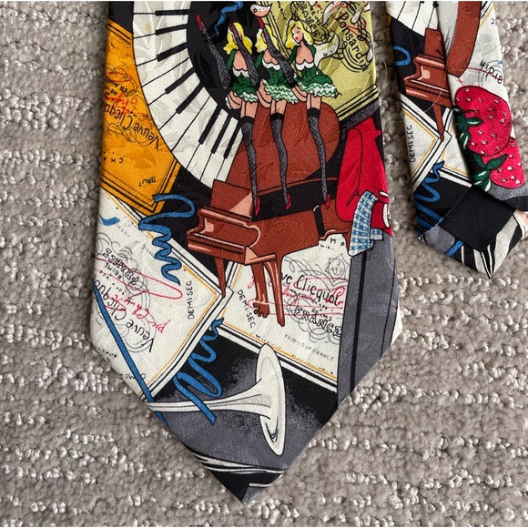 Nicole Miller hand sewn silk necktie - Picture 2 of 7